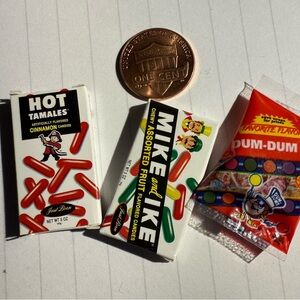 Retro mini Assorted Candy Packs. Crafts